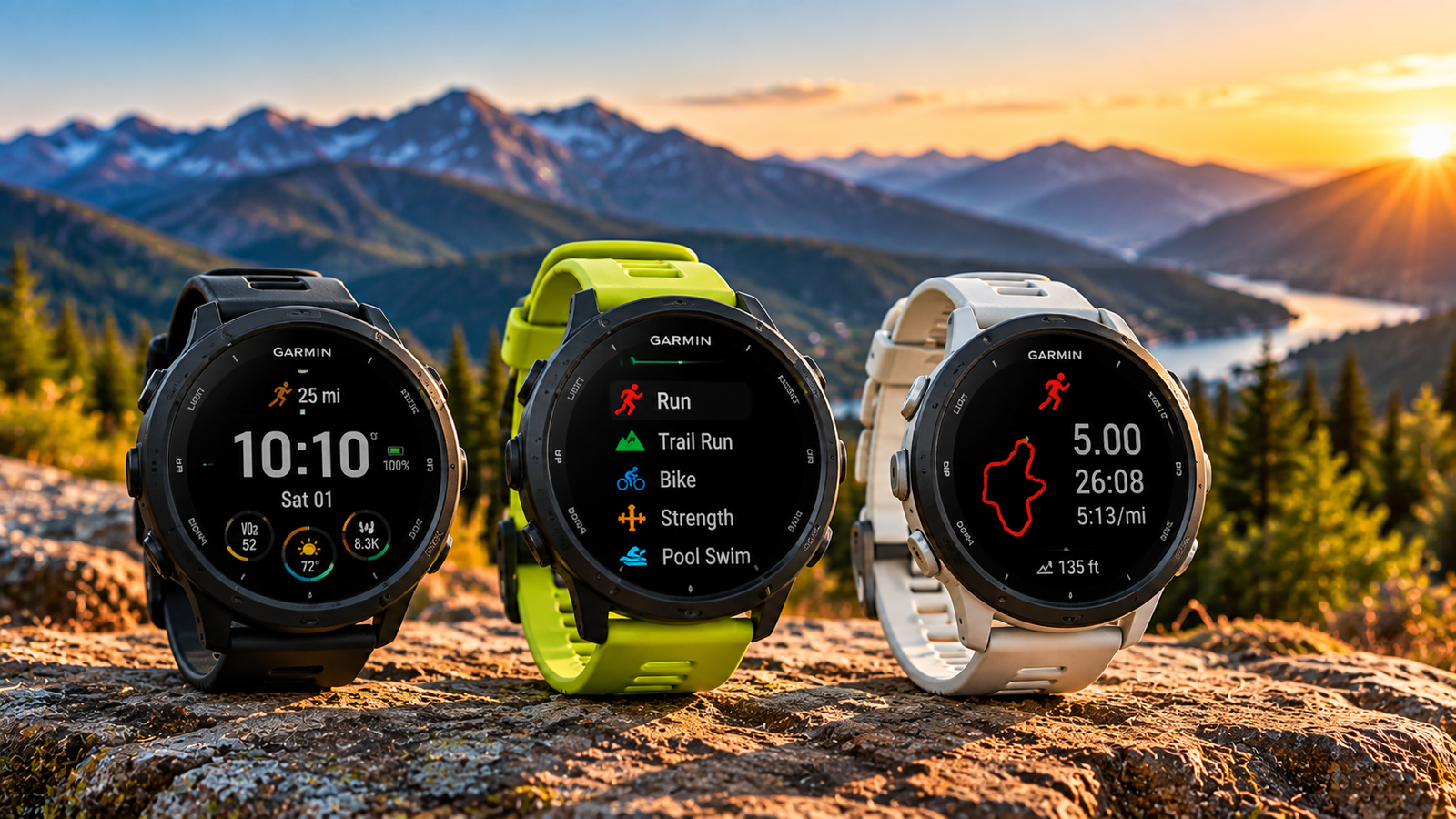 GPS running watches for runners and outdoor training